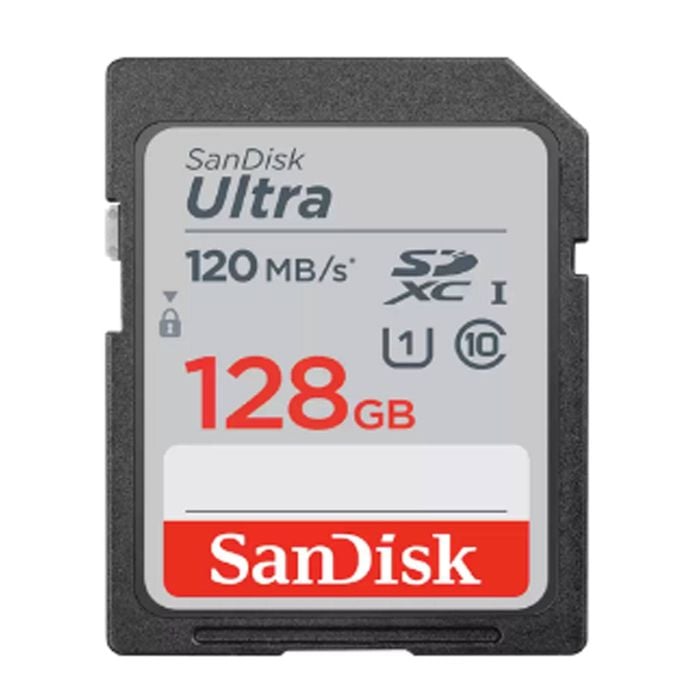 Sandisk 128gb Ultra Sdhc Uhs-i Memory Card – 120mb/s, Full Hd, Class 10 U1 – Reliable Storage