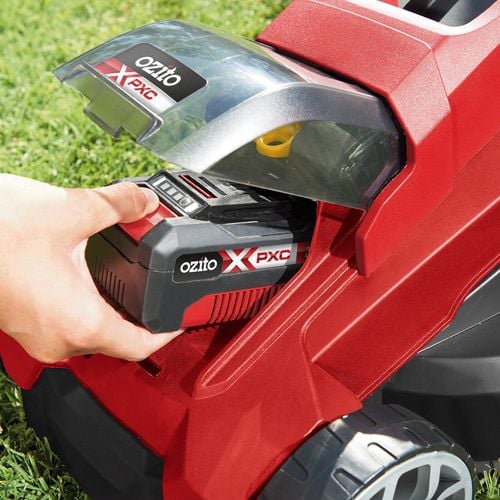Ozito PXC 18V 300mm Brushless Lawn Mower 4.0Ah Kit PXCLMK 1418 Bunnings Australia