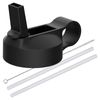 Catzon Wide Mouth Lid With 2 Straw & Cleaning Brush For Hydro Flask