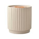 Waxworks Cream Pinstripe Citronella Candle