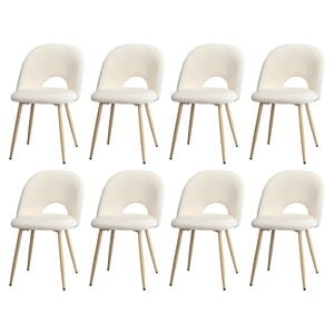 Oikiture 8PCS Dining Chairs Wooden White