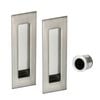 Sylvan 160mm Satin Nickel Plate Flush Pull Kit - Small - Black
