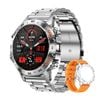 Smart Fitness Watch Sports Fitness Tracker Watch -Steel  Silver