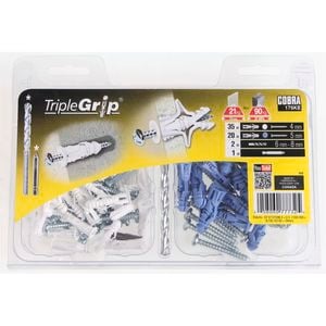 Cobra Triple Grip Assorted Anchors - 55 Pack