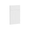 Kaboodle 450mm Provincial White V-Groove 1 Door/1 Drawer Panels