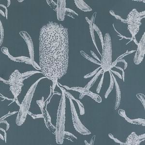 Porter's Paints A4 Sample Smokey Blue Banksia Wallpaper