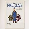 Galrie Nicolas Fine Bottles Vintage Poster by Jules Isnard Dransy Timeless French Art, Wood Frame, A1 60 x 84cm (23 x 33inch)