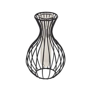 Jack 120 x 120 x 195mm Black Bottle Plant Propagation Vase