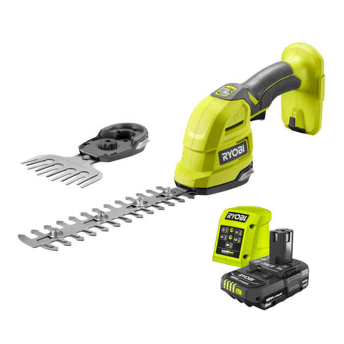 Ryobi 18V ONE+ Hedge And Grass Shears 2.0Ah Kit