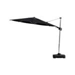 Coolaroo 3.5m Black Round Hampton Cantilever Umbrella with Base