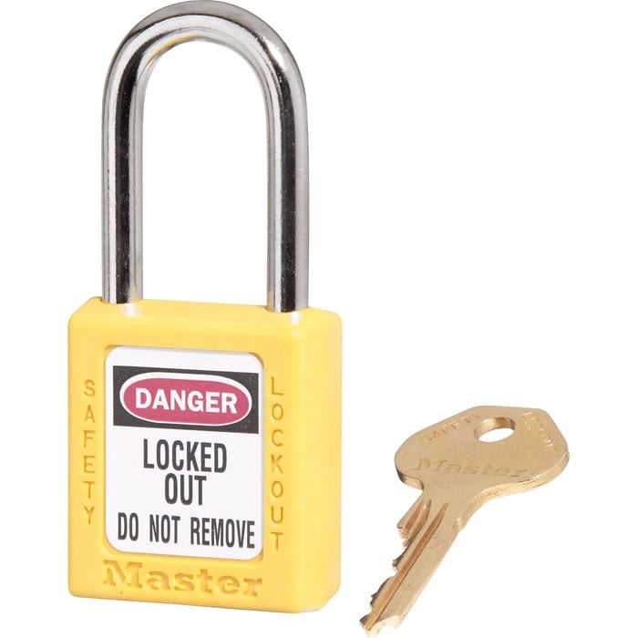 Master Lock Yellow KD Safety Lockout Padlock