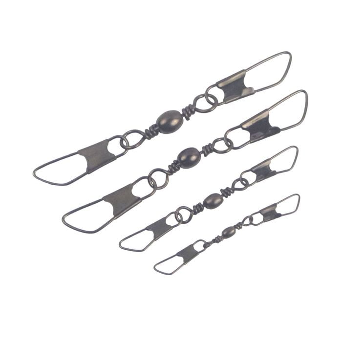 Swimerz Double Snap Barrel Swivels, Size 8, 15 Pack
