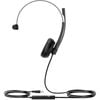 Yealink UH34 Teams Certified Noise Cancelling Mono Headset - Black