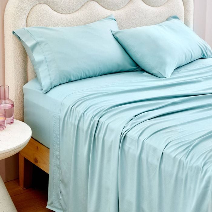 Myhouse Riley Bamboo Cotton Fitted Sheet Jade