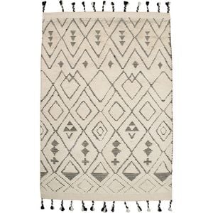 Colorscope sahara diamond contemporary indoor rug ivory/charcoal 200x300cm