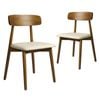 Levede 2x Dining Chairs Kitchen Chair PU Leather Rubberwood Frame Cafe Lounge