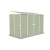 Absco Sheds 1.52 x 3.0 x 2.06m Pale Eucalypt Narrow Triple Door Garden Shed