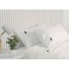 Sheraton Luxury 1000tc Cotton King Single Size Fitted Sheet Set W/pillowcase Wht