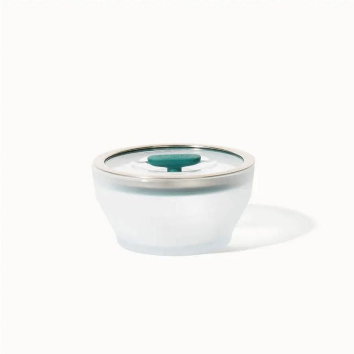 Anyday The Medium Deep Dish | Kale | Glass Microwave Steamer