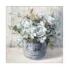 Artey | Garden Blooms I Blue - Stretched Canvas - Stretched Canvas - 84 x 84cm