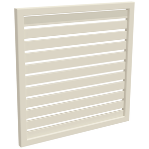 ProtectorAl 300-1000W X 300-1000H Surfmist Aluminium Welded Slat Panel Horizontal 18mm Gap