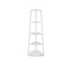 Hawaii 5 Tier Display Ladder Corner Shelf Rack White