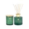 Nicola Spring Scented Candle & Reed Diffuser Set 130g - Sage & Seasalt - Herbal Spa Fragrance Long Burn