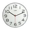 Leni Classic Analogue Round Hanging Wall Clock White 30cm