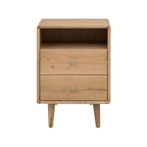 6IXTY Niche Nightstand Bedside Table Wooden Storage Cabinet - Natural
