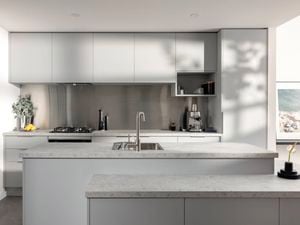Warmth and depth with crisp whites is a kitchen design trend you’ll want to tell your clients about.