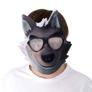 The Bad Guys Mr Wolf 3D Foam Face Mask for Kids – Official Licensed Halloween Costume Accessory, ADULT
