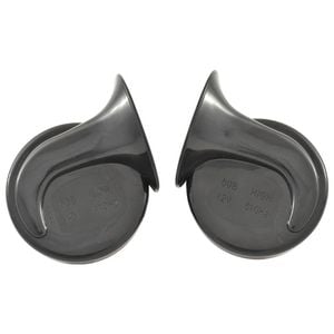 12V Dual Tone Twin Trumpet Snail Horn Set for Car, Motorcycle, Van or Boat