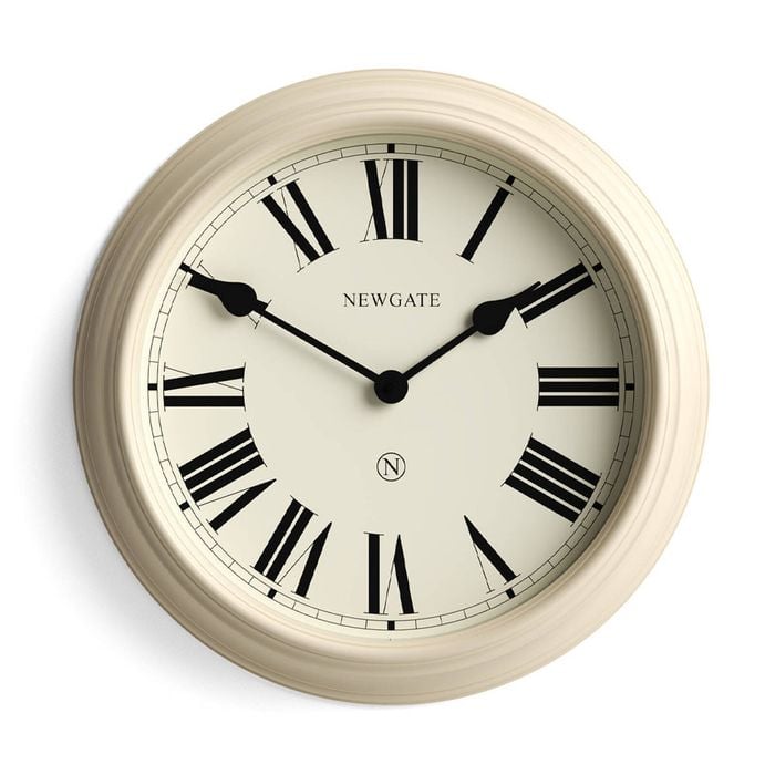 Newgate Notting Hill Wall Clock-vanilla Cream