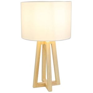 Brite Tripod Timber Base Table Lamp