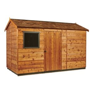 The Cedar Shed 3.6 x 1.89m Regent Shingle Roof Cedar Shed