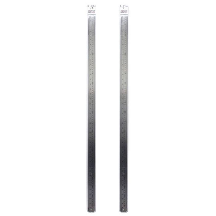 2x Kent Steel Ruler 1000mm Imp/met Home/school Technical Drawing/graphic Design