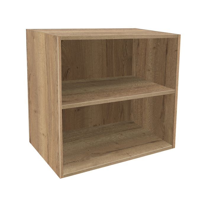 Kaboodle 600-699mm Hazelnut V Customisable Deep Open Med Wall Shelf