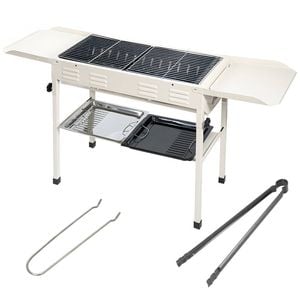 Portable Large Barbecue Charcoal Grill Stove Foldable Kebab Stainless Steel Bbq