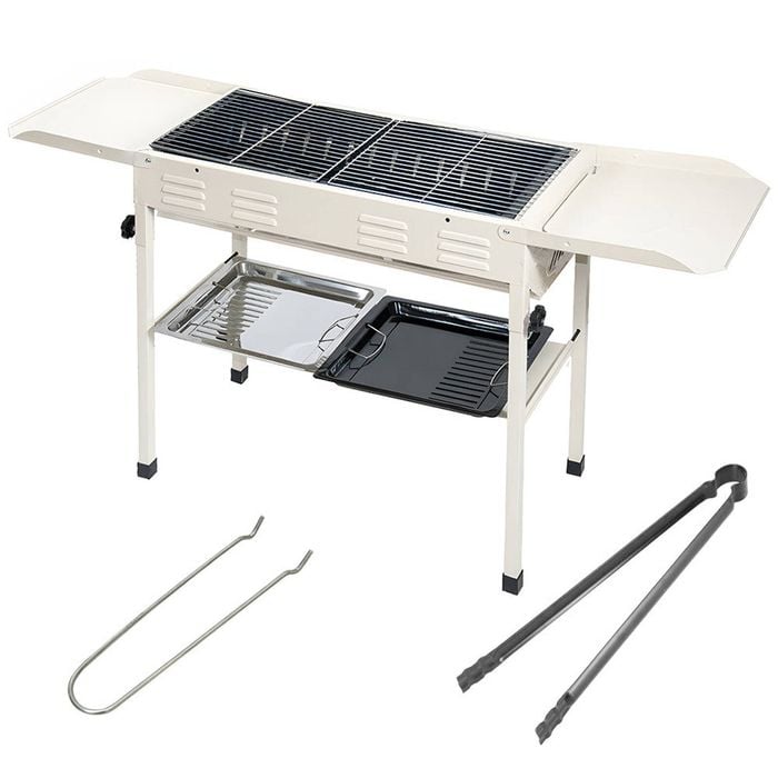 Portable Large Barbecue Charcoal Grill Stove Foldable Kebab Stainless Steel Bbq
