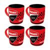 4x Nostalgic-art Ceramic Drinking Mug Ducati Corse Racing Logo 9x9x9cm