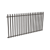 ProtectorAl 2400 x 1200mm Black Aluminium Batten Pool Fence Panel