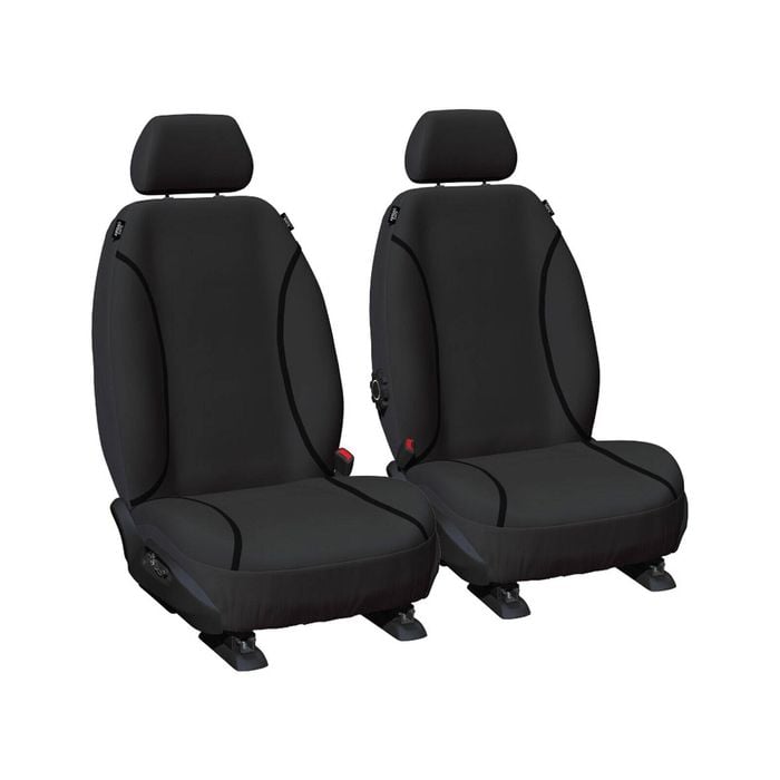 Sperling Tradies Canvas Front Black Seat Covers - BT50 Ranger 2007-2011