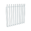 ProtectorAl 0800 - 1200 x 1200 mm Pearl White Aluminium Pool Gate Batten