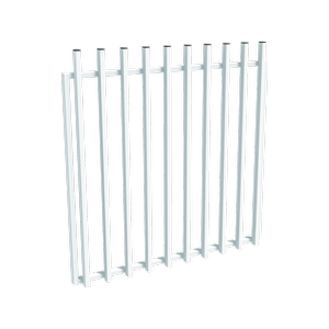 ProtectorAl 0800 - 1200 x 1200 mm Pearl White Aluminium Pool Gate Batten