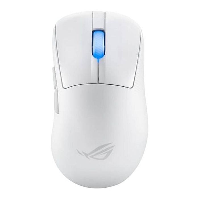 Asus Rog Keris Ii Ace Wireless Ergonomic Lightweight Gaming Mouse - Moonlight White [rog Keris Ii Wl Ace Moonlight White]