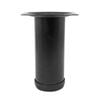 Adoored 60 x 150mm Black Round Table Leg