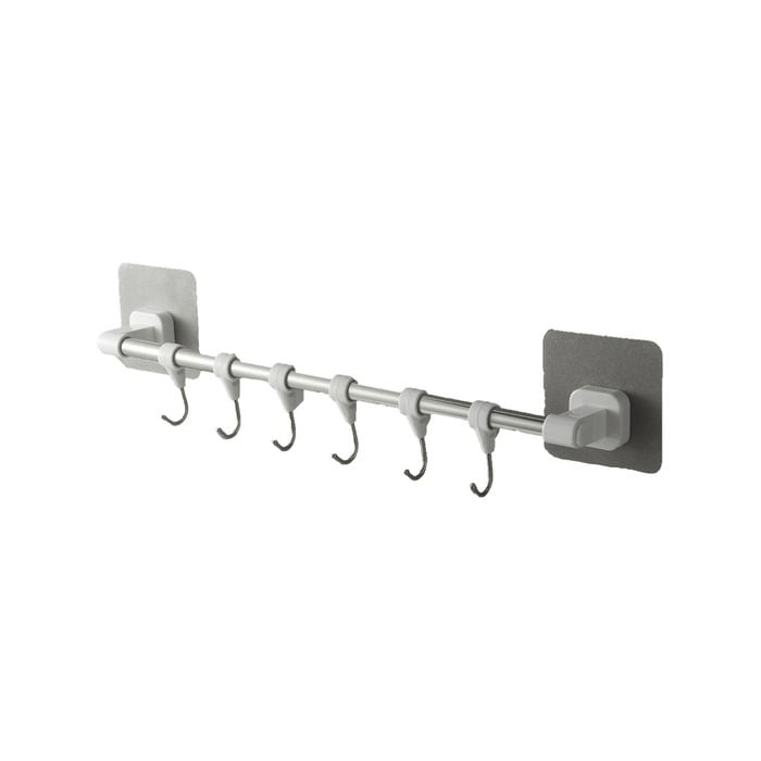 Barelli Stick On Rail With 6 Hooks
