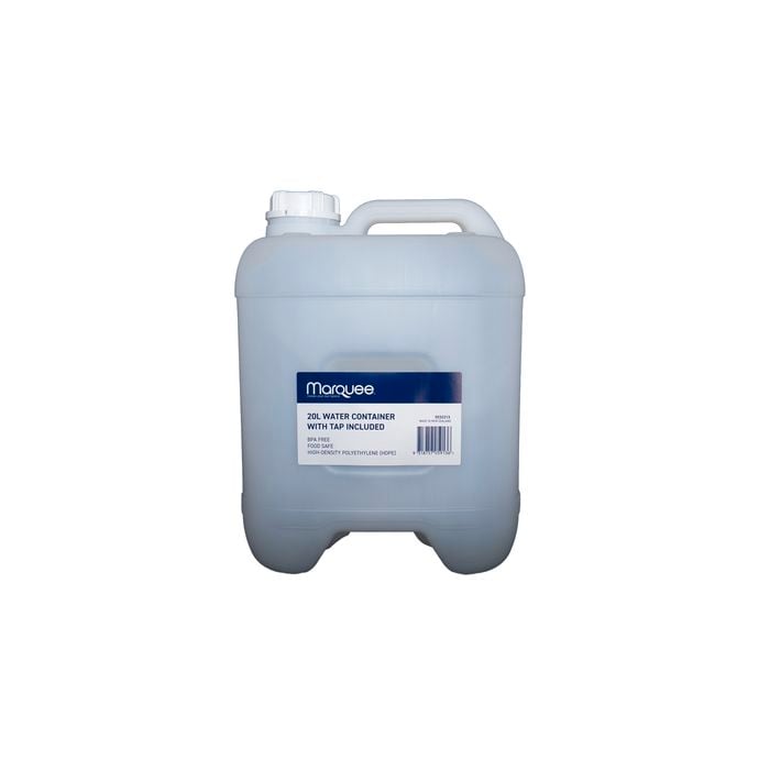 Marquee 20L Water Storage Container W/tap