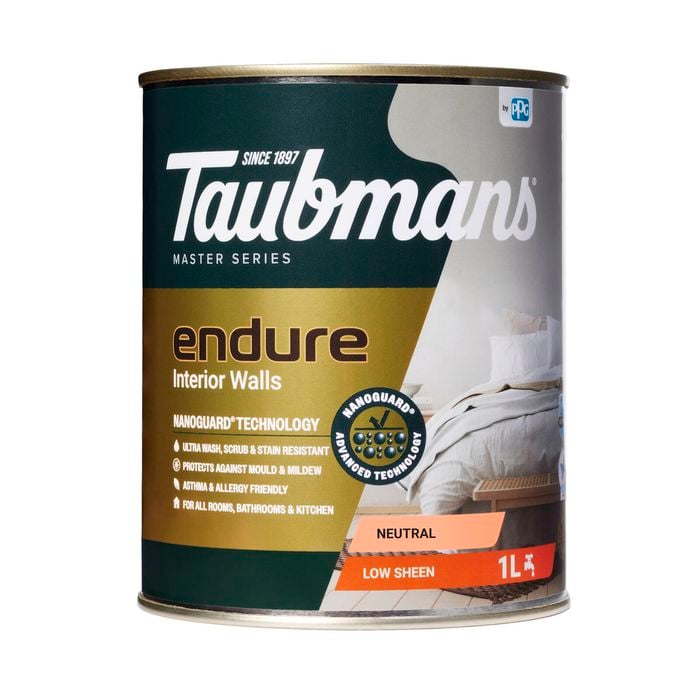 Taubmans 1L Neutral Low Sheen Endure Interior Walls Paint