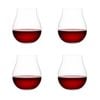 Set Of 4 Steamless B+ Wine Glasses 670ml 23x23x14cm Red Plumm